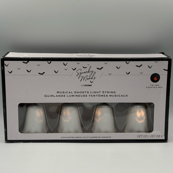 Other - Gemmy Spooky Moods Musical Ghosts Light String Sings Ghostbusters NIB